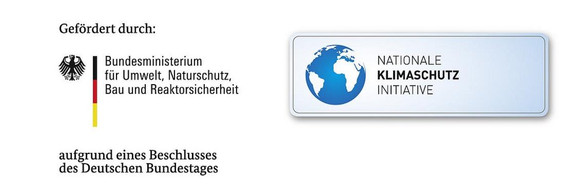 Auf der Grafik ist Folgendes zu lesen: Gefördert durch Bundesministerium für Umwelt, Naturschutz, Bau und Reaktorsicherheit aufgrund eines Beschlusses des Deutschen Bundestages.