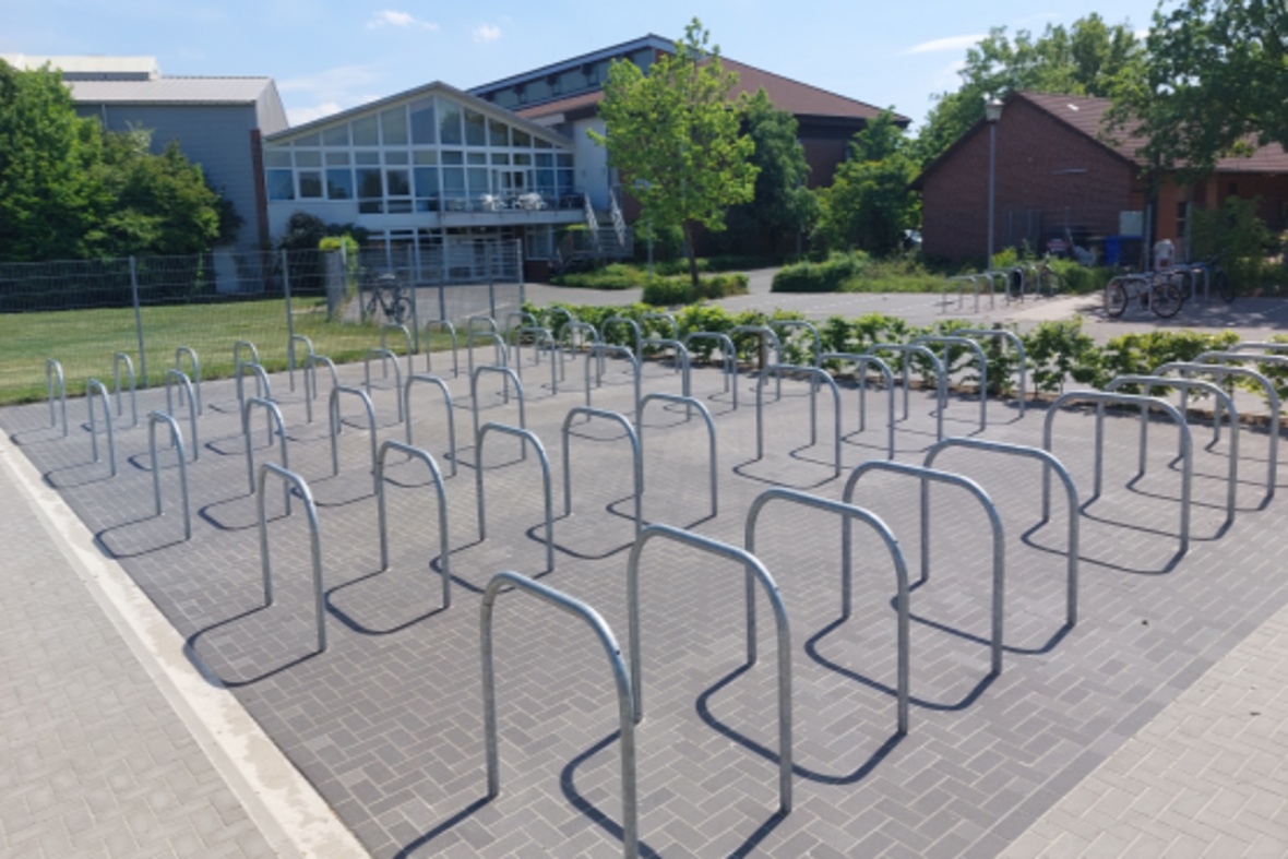 Fahrradabstellanlage am Steversportpark (Foto: Stadt Olfen)