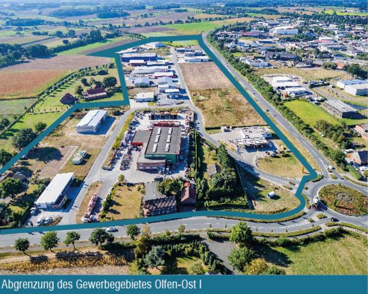 Luftbild Gewerbegebiet Olfen-Ost I