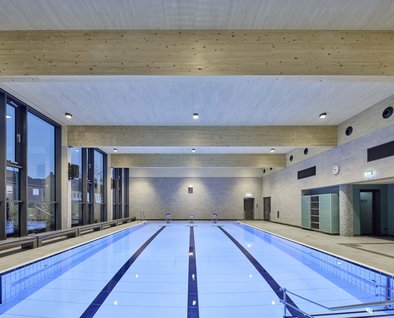 Fertigstellung Hallenbad/Geestturnhalle (Foto: Borgmann)